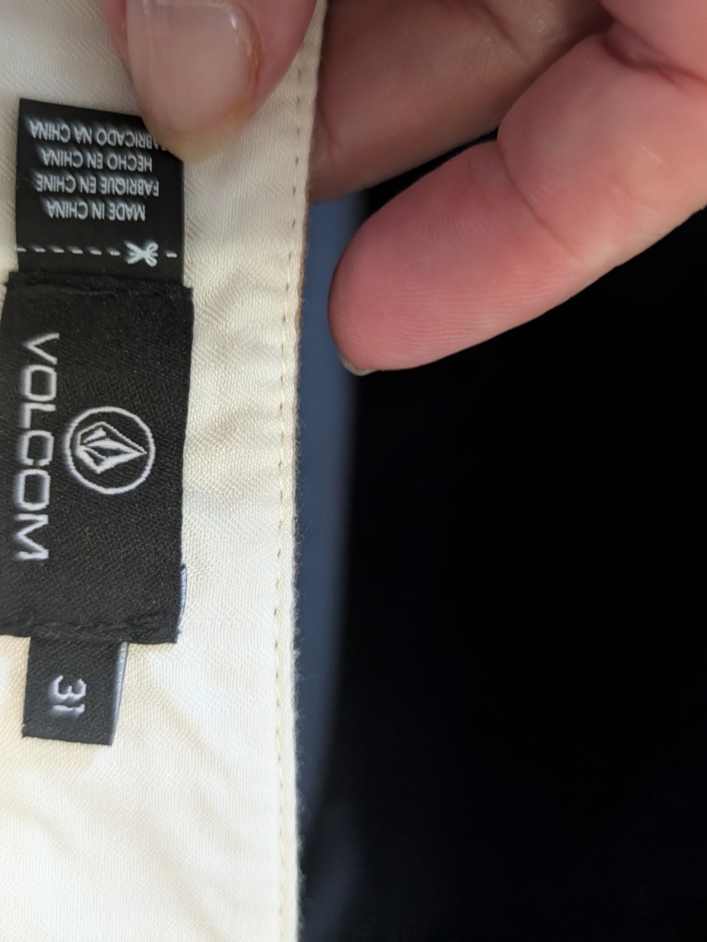 Volcom Men's Slim Fit Khaki Chino Pants - Beige - Picture 2 of 2